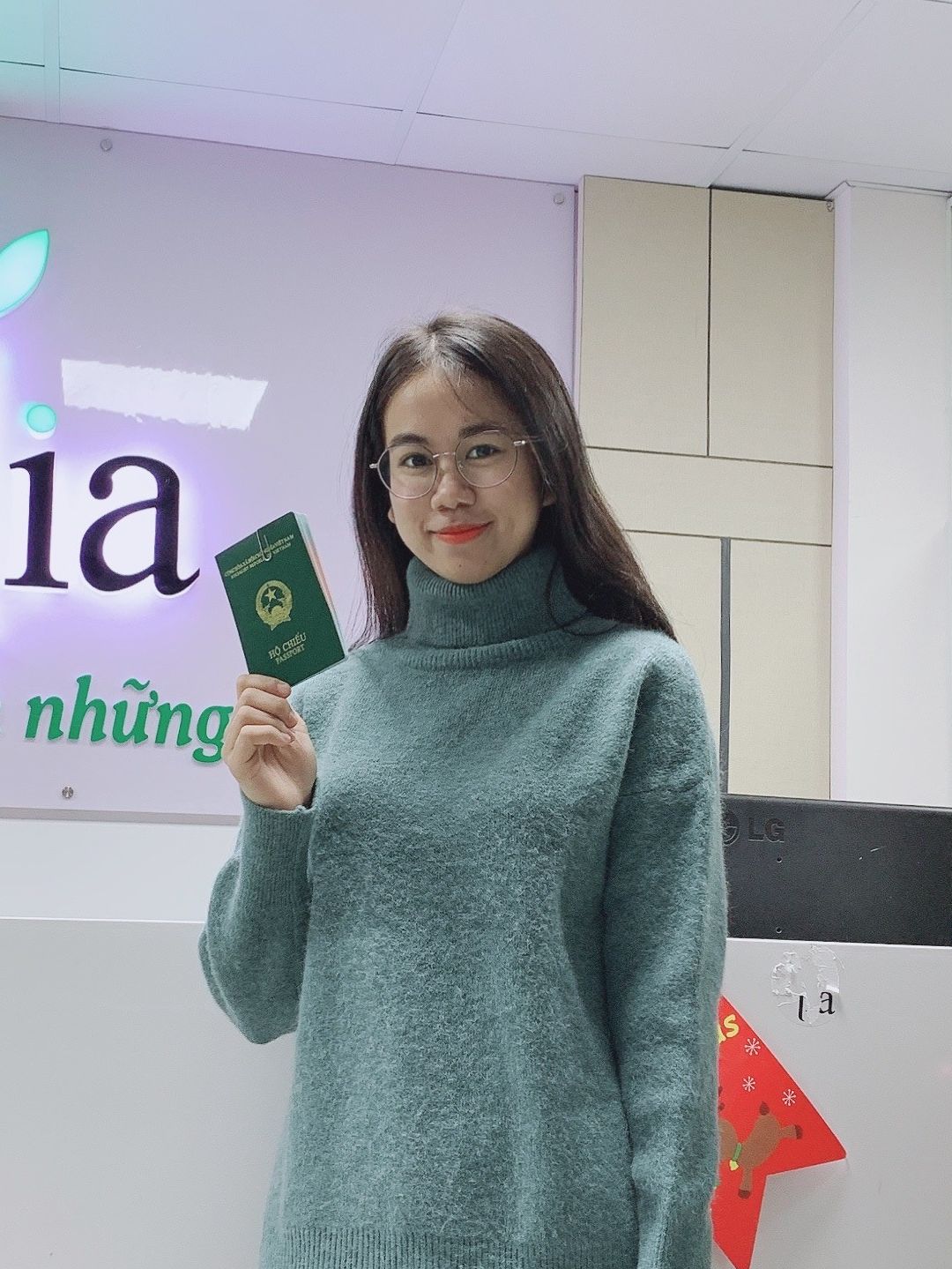 Abflug in Hanoi einer Auszubildenden